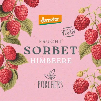 Bio Himbeer-Sorbet von Porchers
