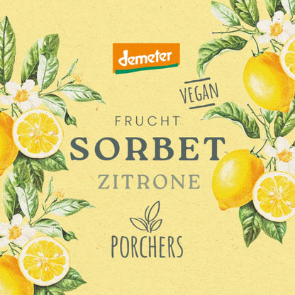 Bio Zitronen-Sorbet von Porchers